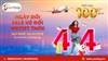 SĂN VÉ MÁY BAY VIETJET KHUYẾN MÃI 4/4: GIẢM ĐẾN 100% GIÁ VÉ TẠI Đại Lý Bán Vé Máy Bay