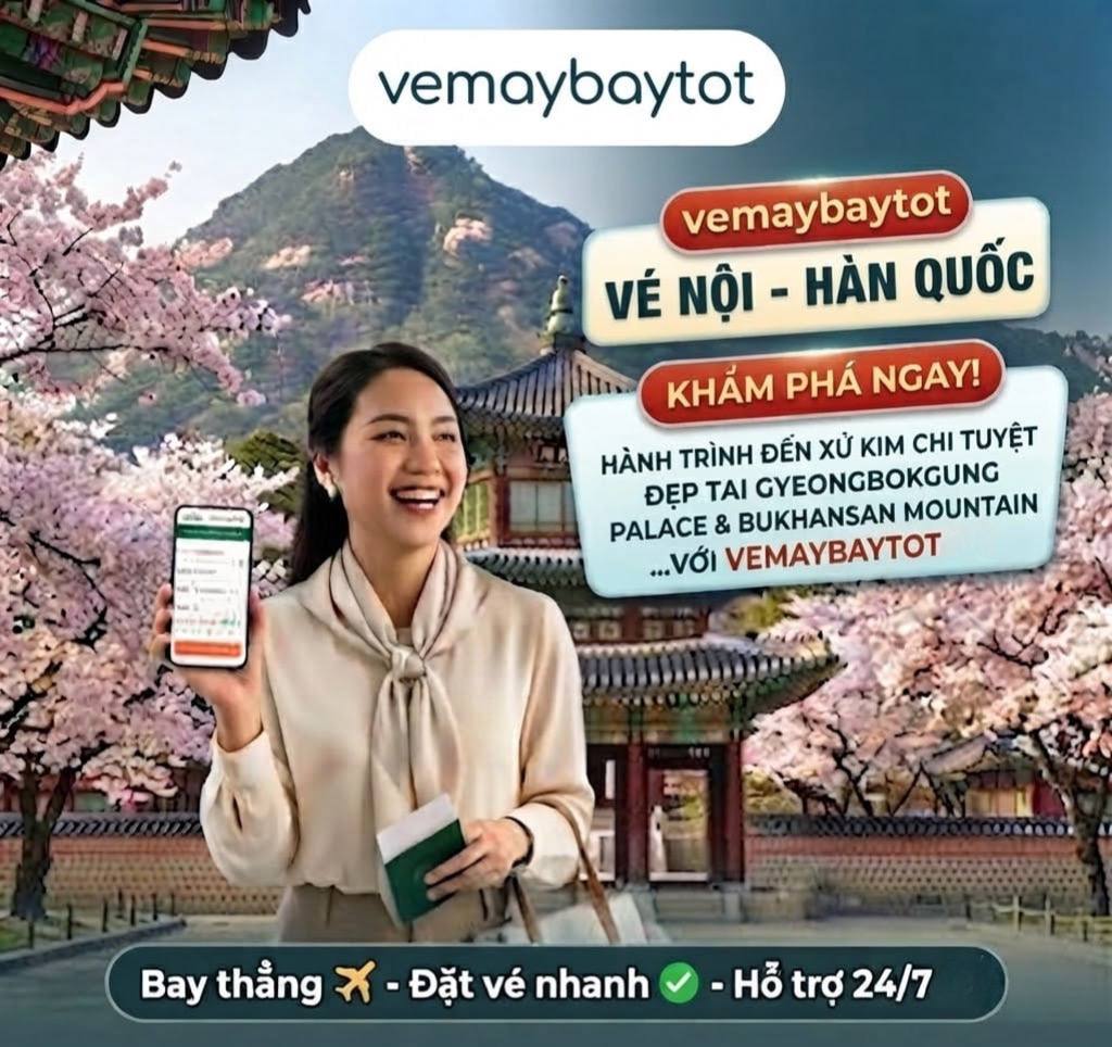 Vé Máy Bay Hà Nội Hàn Quốc: Cập Nhật Bảng Giá & Ưu Đãi Mới Nhất Tại Đại Lý Bán Vé Máy Bay